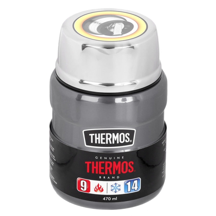 Termos  na obiad THERMOS King Food Jar 470ml Gun Metal