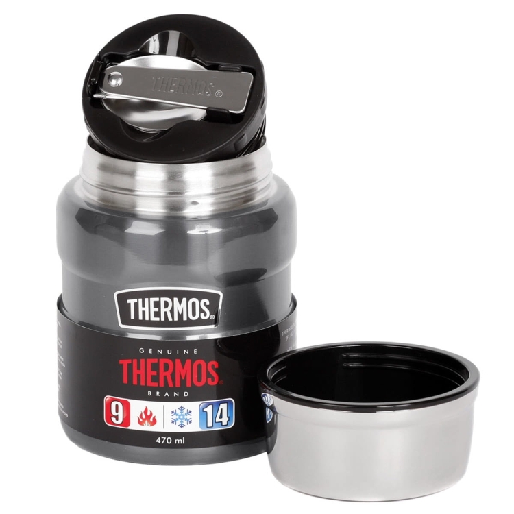 Termos  na obiad THERMOS King Food Jar 470ml Gun Metal