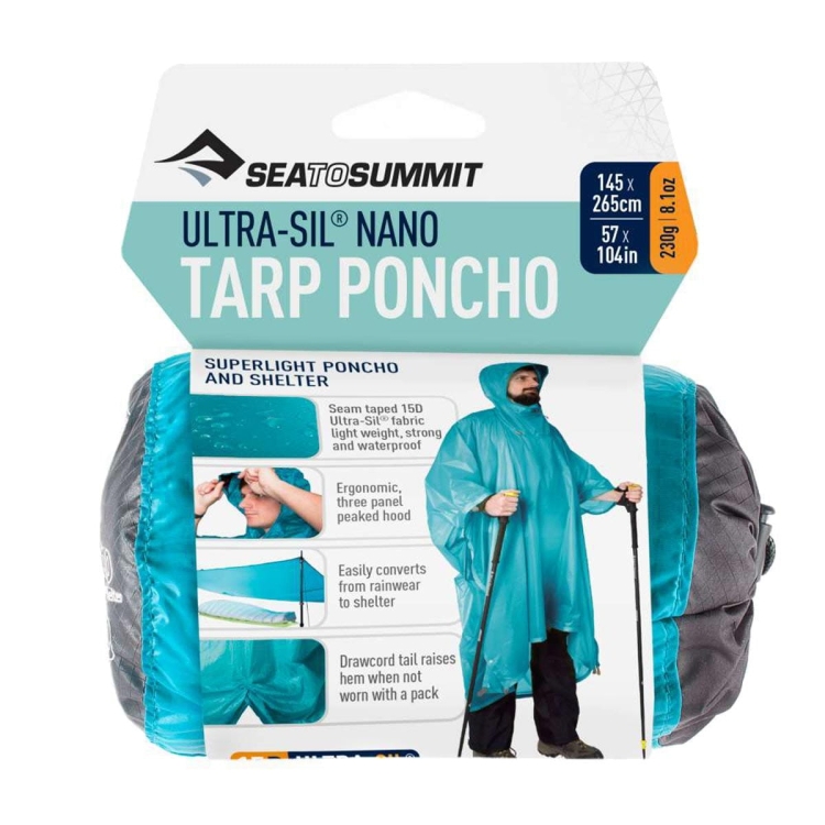 Peleryna Sea To Summit Ultra-Sil Nano Tarp Poncho-Blue