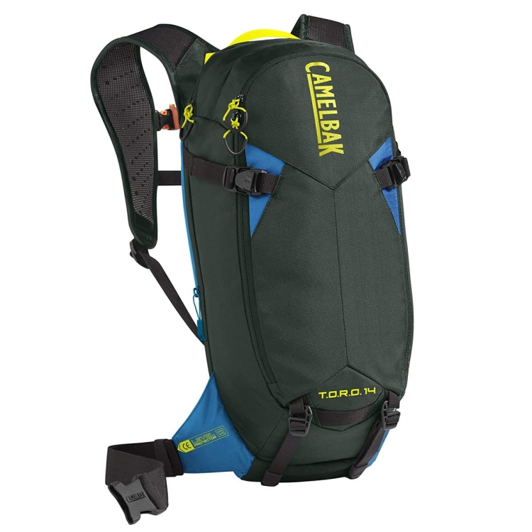 Plecak z ochraniaczem CamelBak T.O.R.O. PROTECTOR 14 Dry-Deep Forest/Brilliant Blue