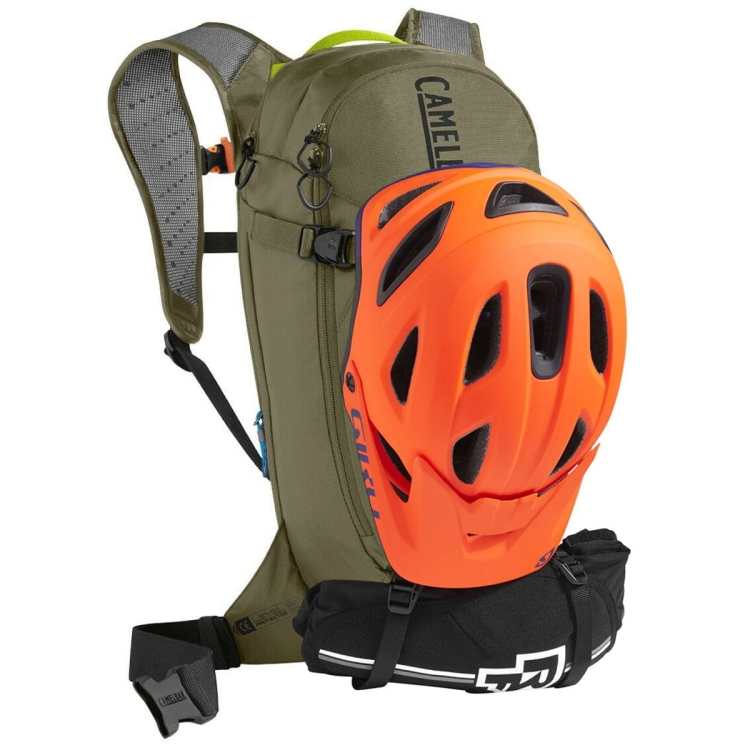 Plecak z ochraniaczem CamelBak T.O.R.O. PROTECTOR 14 Dry-Burnt Olive/Lime Punch