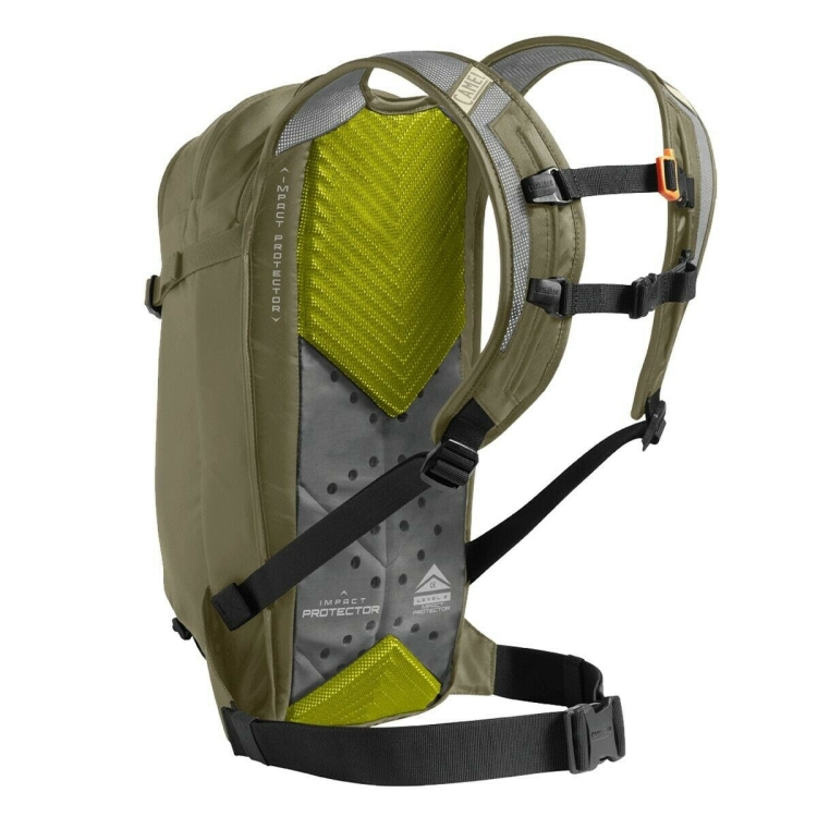 Plecak z ochraniaczem CamelBak T.O.R.O. PROTECTOR 14 Dry-Burnt Olive/Lime Punch