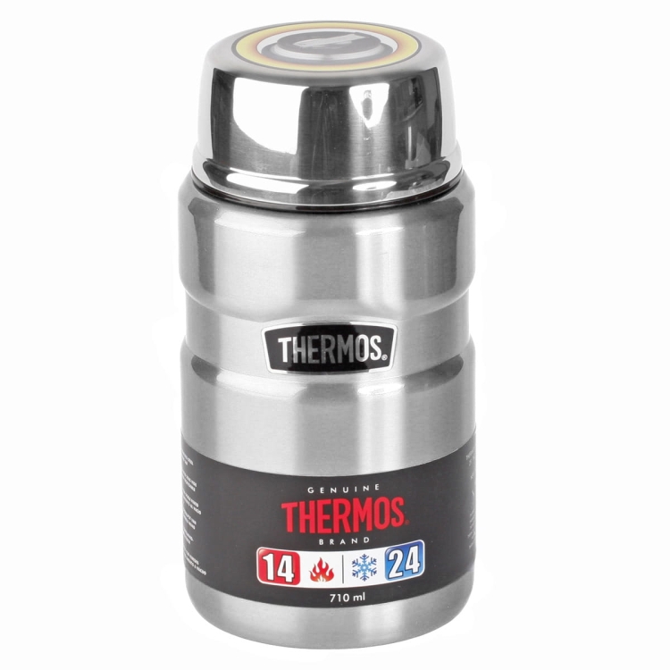 Termos obiadowy z łyżką THERMOS King Food Jar 710ml Steel