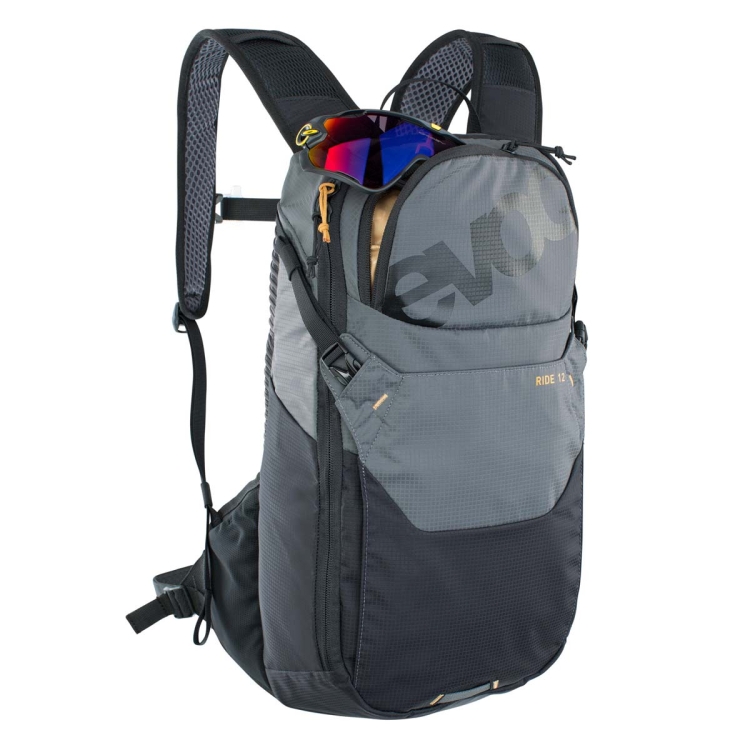Uniwersalny plecak rowerowy Evoc Ride 12-Carbon Grey-Black