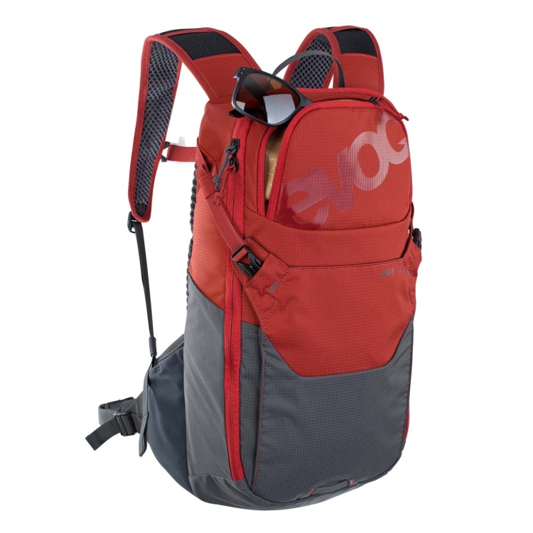 Uniwersalny plecak rowerowy Evoc Ride 12-Chili Red-Carbon Grey