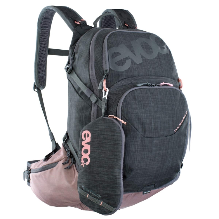 Plecak rowerowy Evoc Explorer PRO 26-Carbon Grey-Dusty Pink