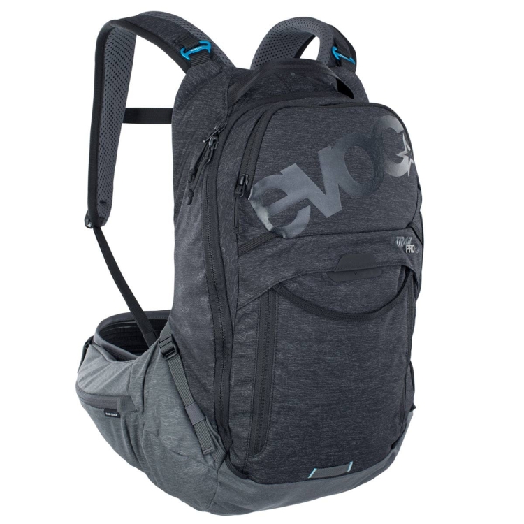 Plecak z ochraniaczem Evoc Trail PRO 16-Black-Carbon Grey S/M