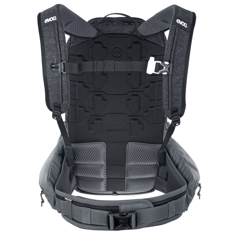 Plecak z ochraniaczem Evoc Trail PRO 16-Black-Carbon Grey S/M