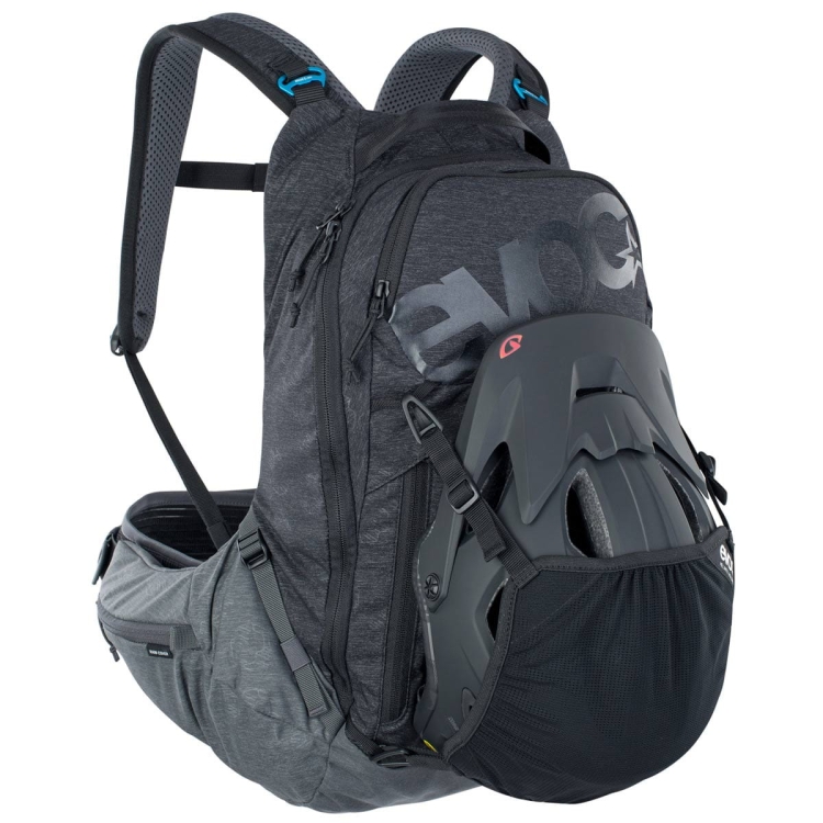 Plecak z ochraniaczem Evoc Trail PRO 16-Black-Carbon Grey S/M