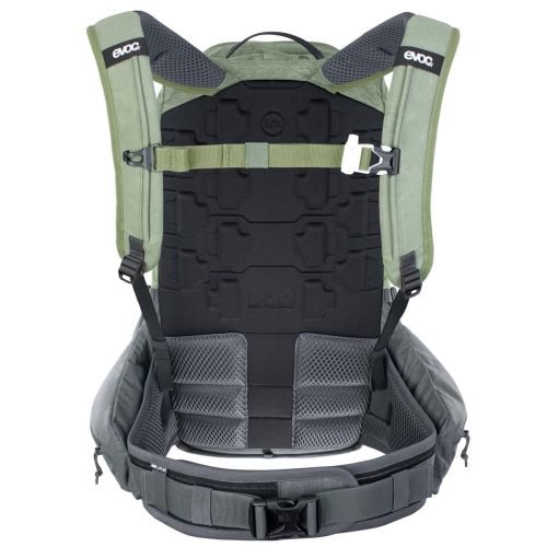 Plecak z ochraniaczem Evoc Trail PRO 16-Light Olive-Carbon Grey L/XL