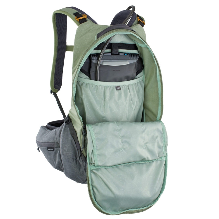 Plecak z ochraniaczem Evoc Trail PRO 16-Light Olive-Carbon Grey L/XL