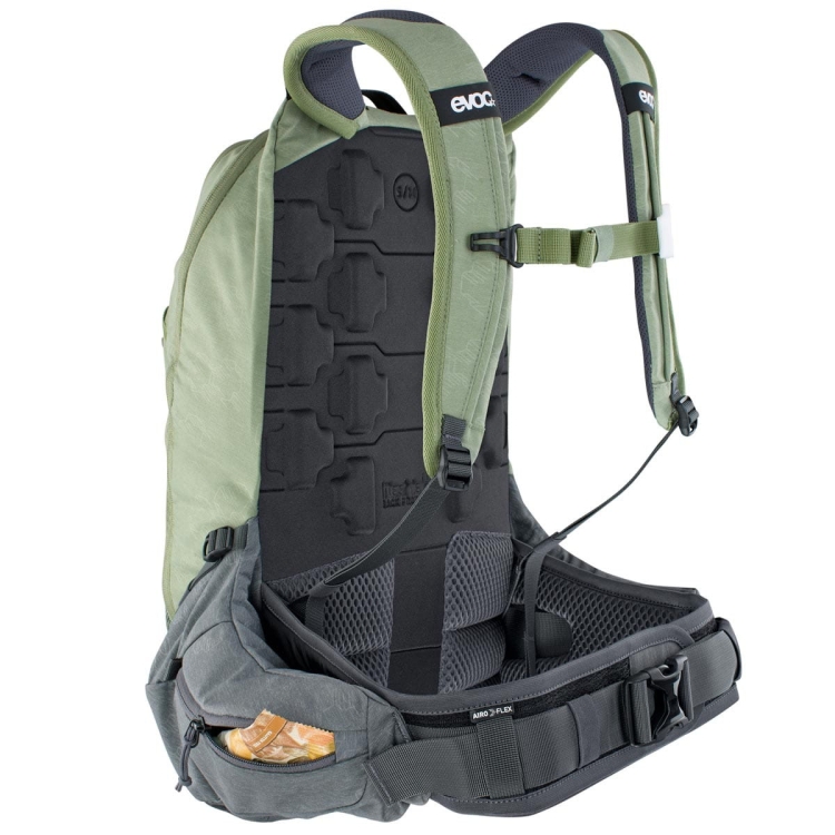Plecak z ochraniaczem Evoc Trail PRO 16-Light Olive-Carbon Grey L/XL
