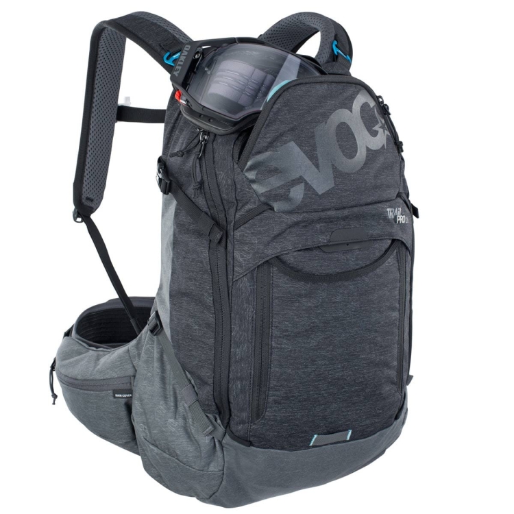 Plecak rowerowy z protektorem Evoc Trail PRO 26-Black-Carbon Grey S/M