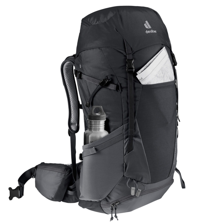 Hikkingowy plecak damski Deuter Futura Pro 38 SL-Black-Graphite