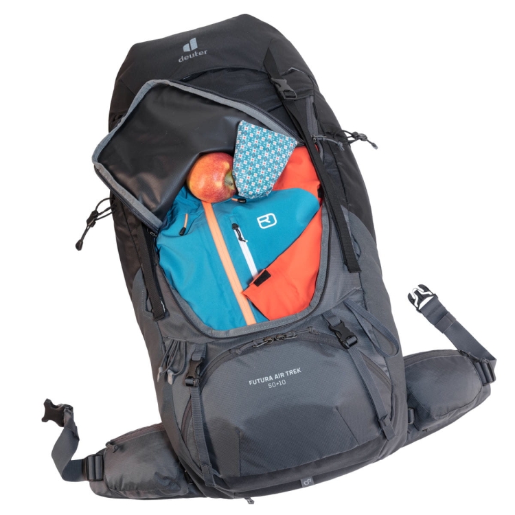 Plecak trekkingowy Deuter Futura Air Trek 50+10-Black-Graphite