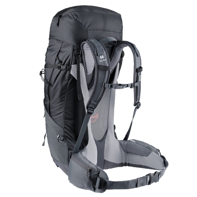 Pojemny plecak z wentylacją Deuter Futura Air Trek 60+10-Black-Graphite