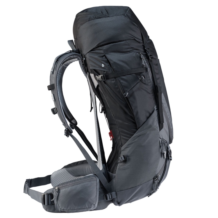 Pojemny plecak z wentylacją Deuter Futura Air Trek 60+10-Black-Graphite