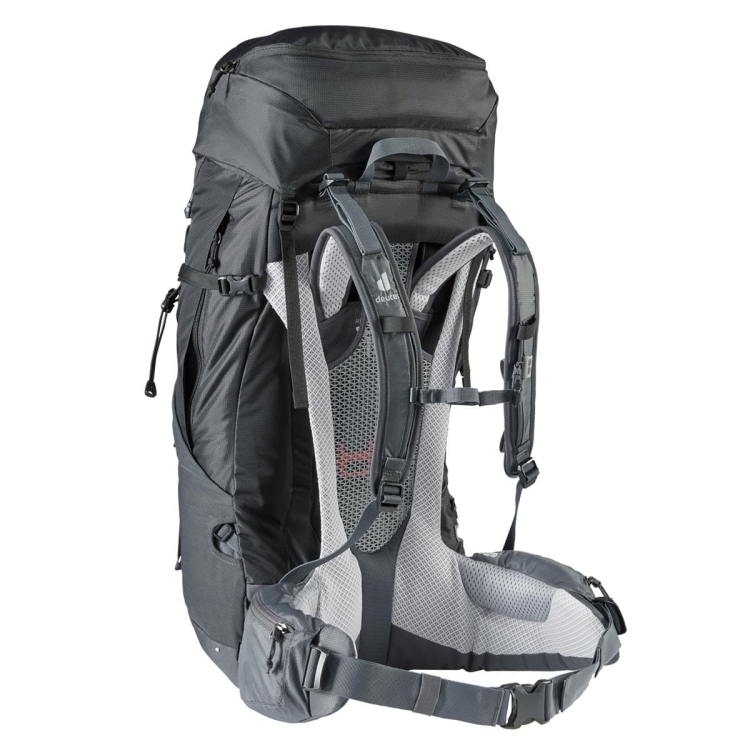 Damski plecak trekkingowy Deuter Futura Air Trek 45+10 SL-Black-Graphite
