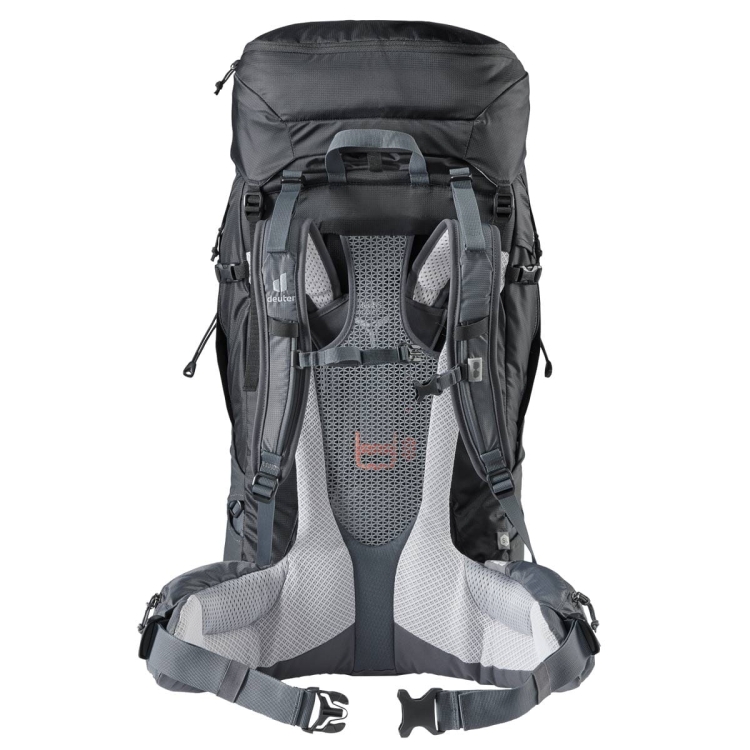 Damski plecak trekkingowy Deuter Futura Air Trek 45+10 SL-Black-Graphite