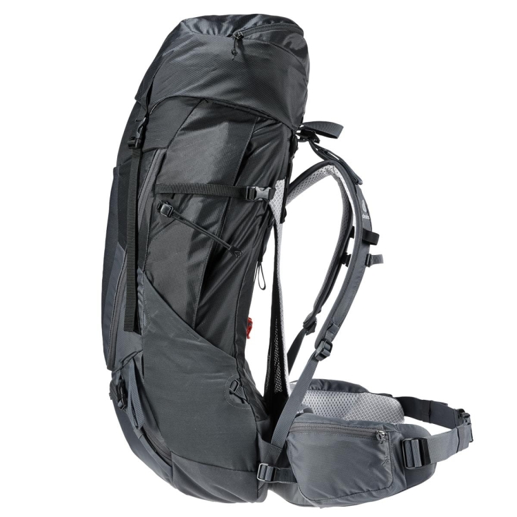 Damski plecak trekkingowy Deuter Futura Air Trek 45+10 SL-Black-Graphite