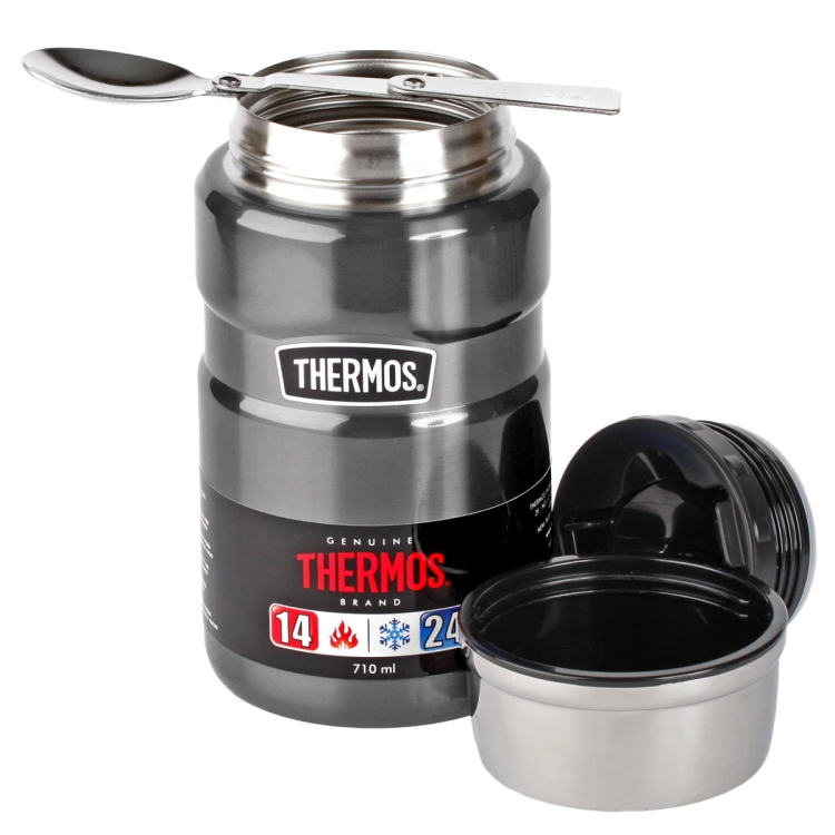 Termos z łyżką THERMOS King Food Jar 710ml Gun Metal