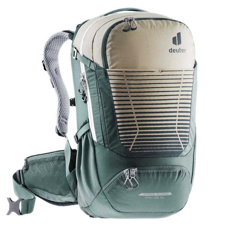 Damski plecak rowerowy Deuter Trans Alpine Pro 26 SL-Sand-Teal