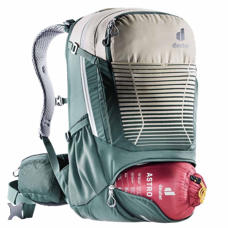 Damski plecak rowerowy Deuter Trans Alpine Pro 26 SL-Sand-Teal