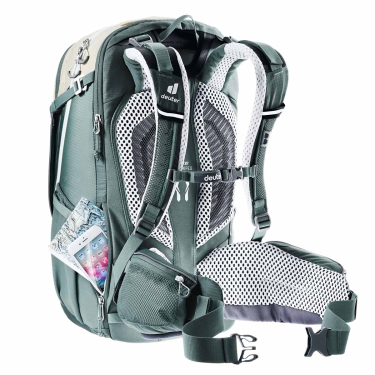 Damski plecak rowerowy Deuter Trans Alpine Pro 26 SL-Sand-Teal