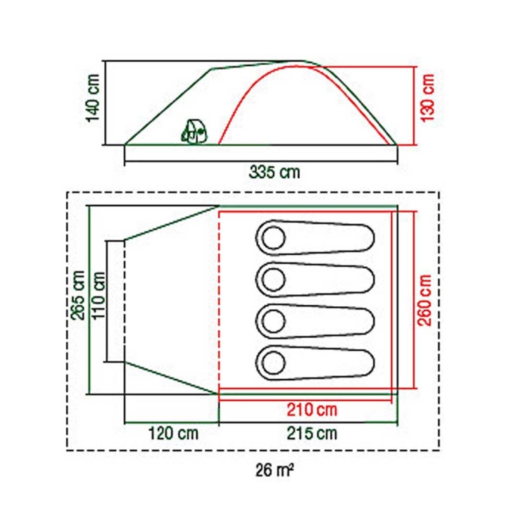 Namiot 4-osobowy Coleman Kobuk Valley 4 Plus