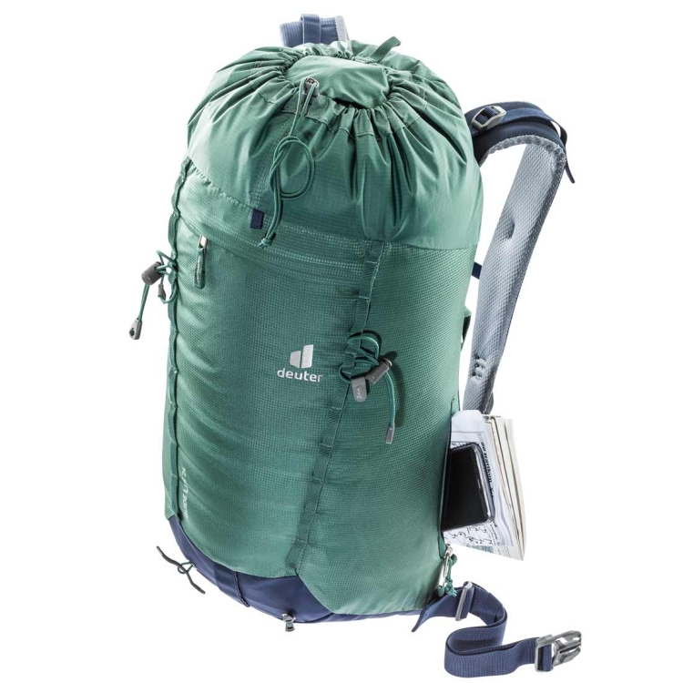 Lekki plecak wspinaczkowy Deuter Guide Lite 24 Seagreen-Navy