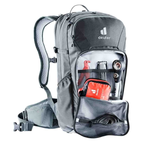 Plecak z protektorem dla wysokich Deuter Attack 22 EL Graphite - Shale