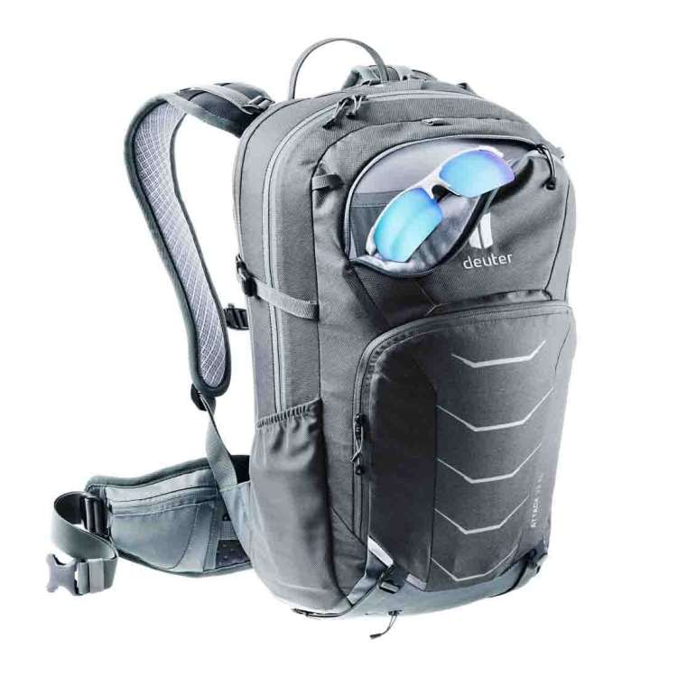 Plecak z protektorem dla wysokich Deuter Attack 22 EL Graphite - Shale