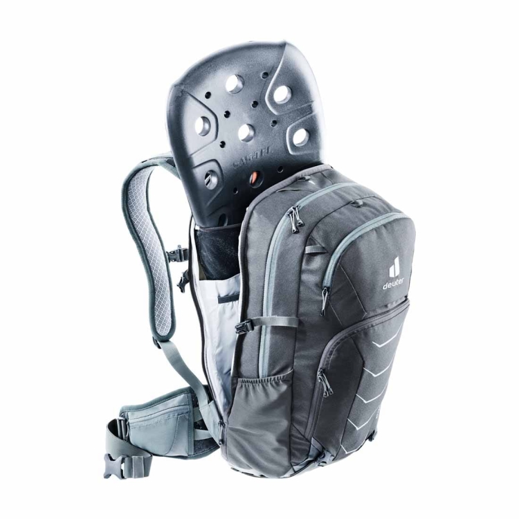 Plecak z protektorem dla wysokich Deuter Attack 22 EL Graphite - Shale