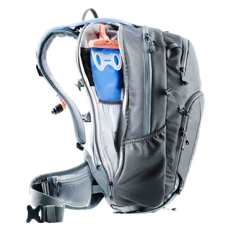 Plecak z protektorem dla wysokich Deuter Attack 22 EL Graphite - Shale