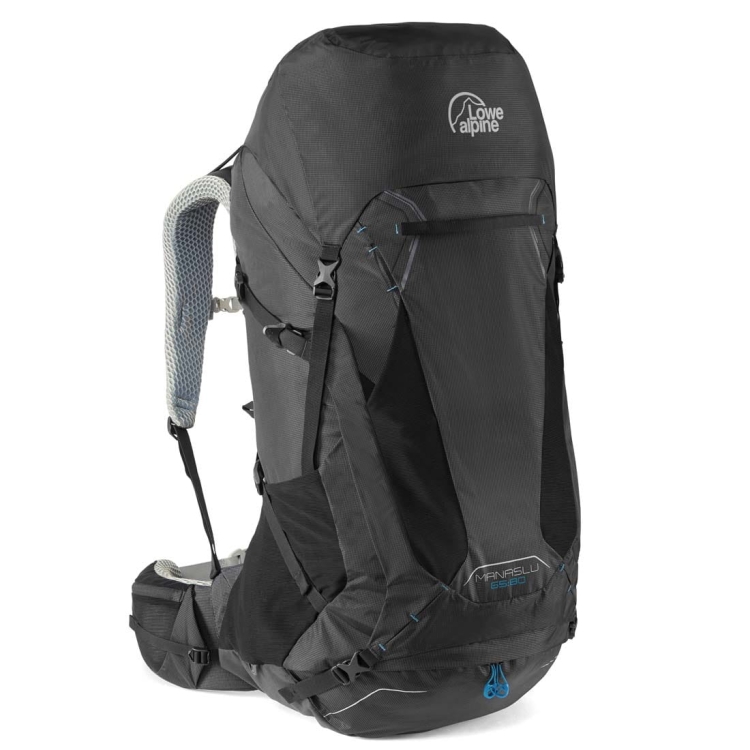 Trekkingowy plecak dla wysokich Lowe Alpine Manaslu 65:80 LARGE-Black