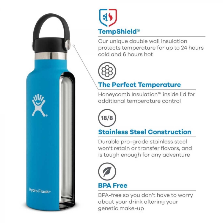 Butelka termiczna 709 ml (24 oz) Hydro Flask Standard Mouth Flex Cap