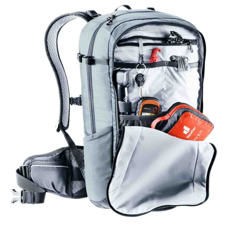 Plecak rowerowy z protektorem Deuter Flyt 20 - Graphite - Black