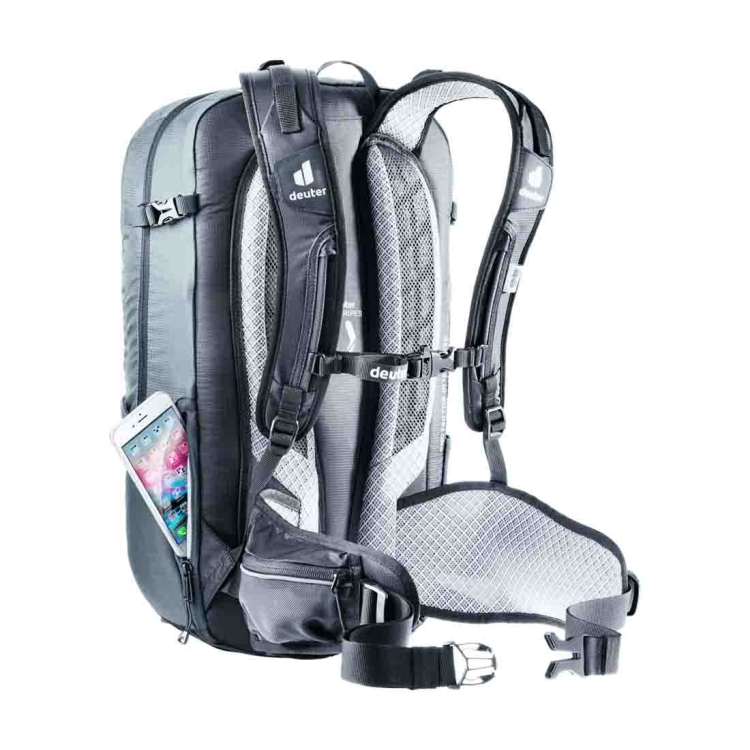 Plecak rowerowy z protektorem Deuter Flyt 20 - Graphite - Black