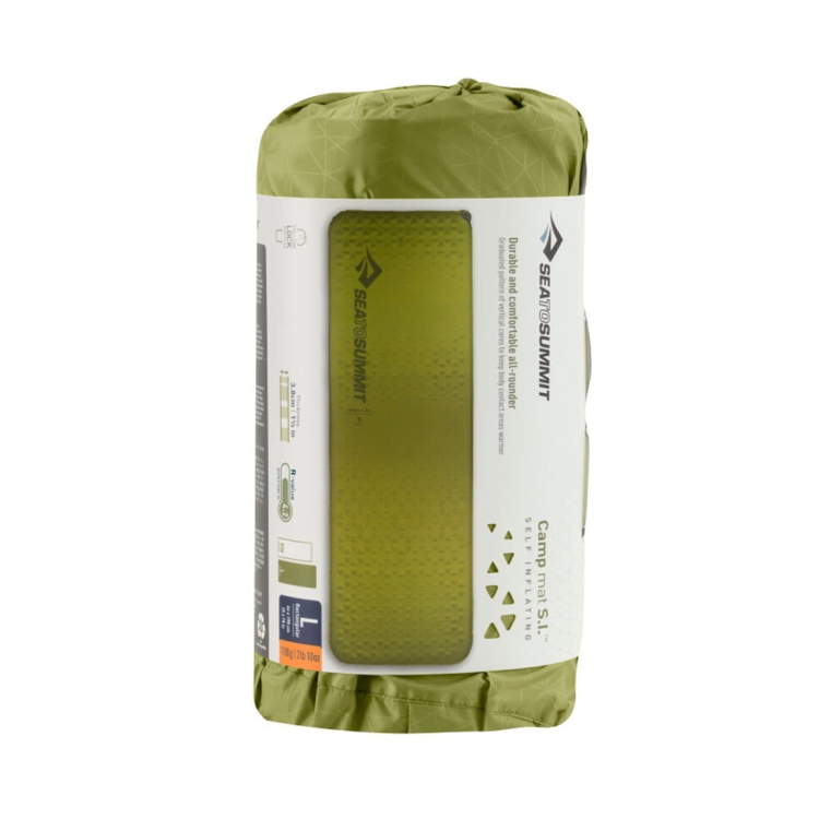 Mata Sea to Summit Camp Mat Self Inflating Rectangular Large - Olive