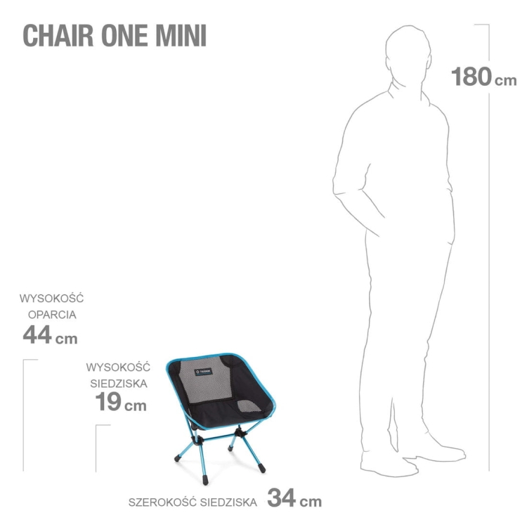 Krzesełko turystyczne Helinox Chair One Mini - Black