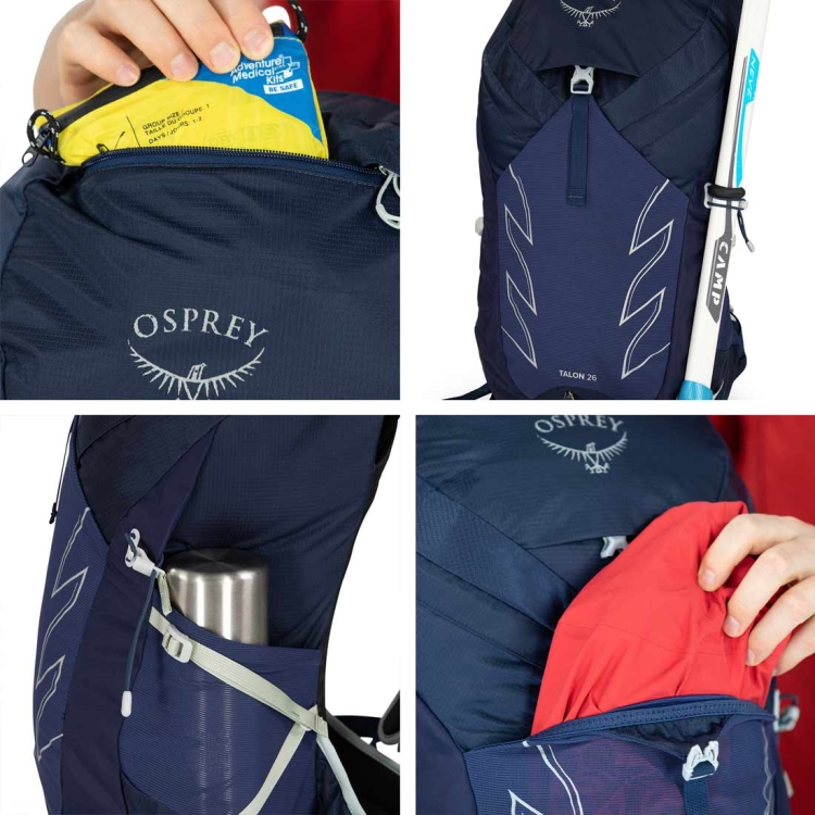 Lekki plecak hikingowy Osprey Talon 26 S/M - Ceramic Blue