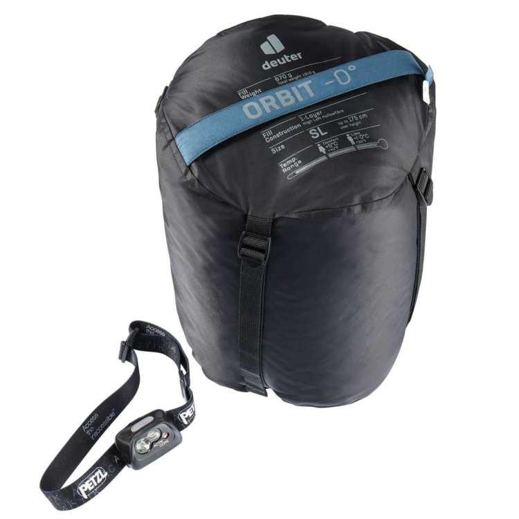Damski śpiwór jednowarstwowy Deuter Orbit 0° SL-Lewy Arctic-Slateblue