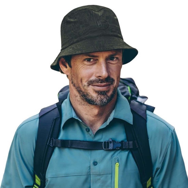 Kapelusz Buff Trek Bucket Hat Checkboard Moss Green L/XL