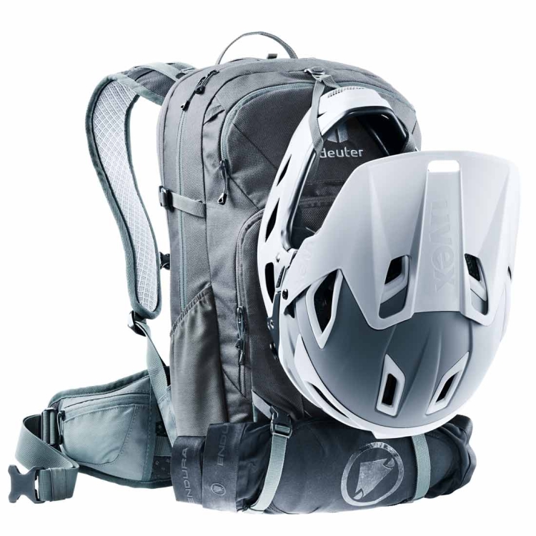 Plecak rowerowy z protektorem Deuter Attack 20 - Graphite-Shale