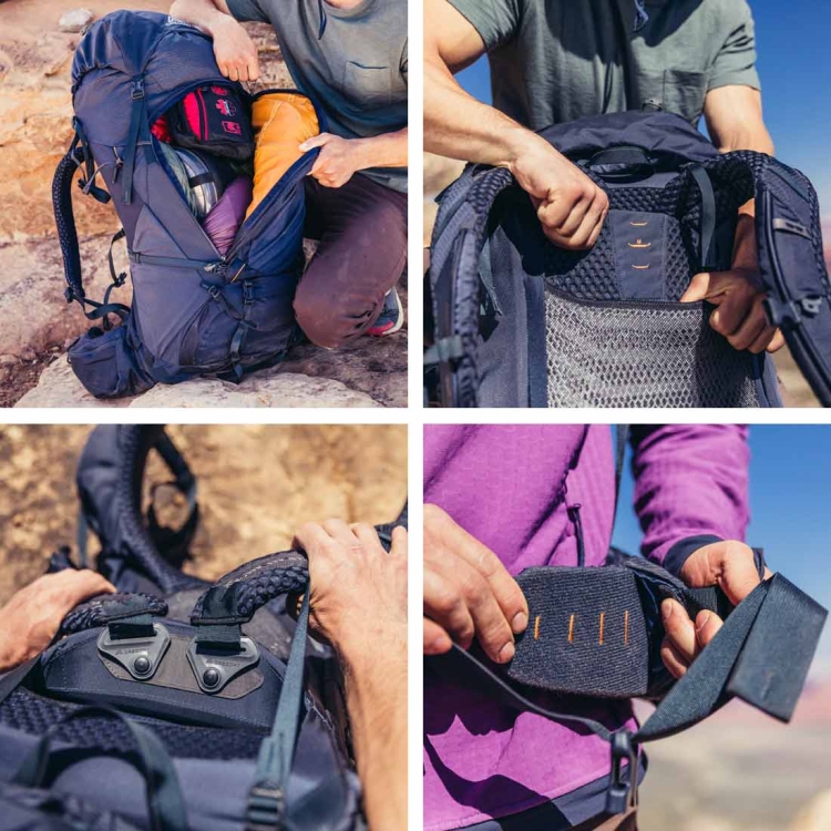 Pojemny plecak trekingowy Gregory Baltoro 75 M - Obsidian Black