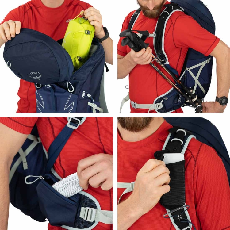 Lekki plecak Męski Osprey Talon 26 L/XL - Ceramic Blue