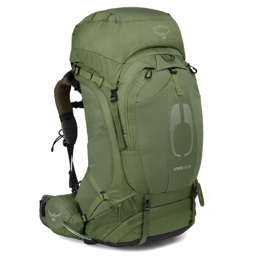 Męski plecak turystyczny Osprey Atmos AG 65 S/M - Mythical Green