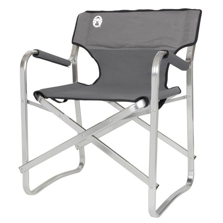 Krzesło kempingowe Coleman Deck Chair - Aluminium Grey