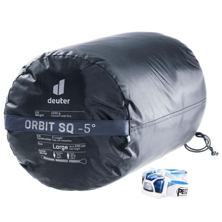 Kopertowy śpiwór Syntetyczny Deuter ORBIT SQ -5°-Prawy Ink-Teal
