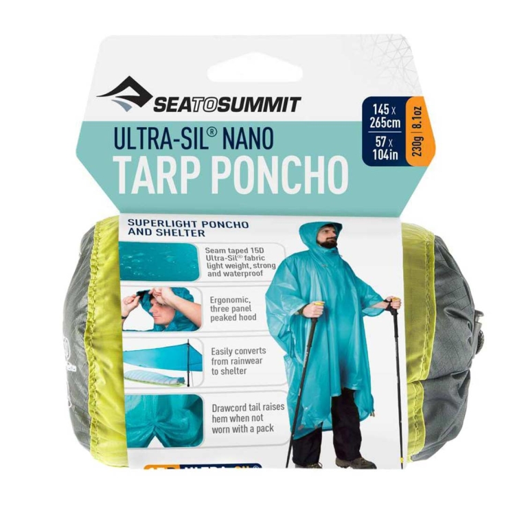 Peleryna Sea To Summit Ultra-Sil Nano Tarp Poncho - Lime